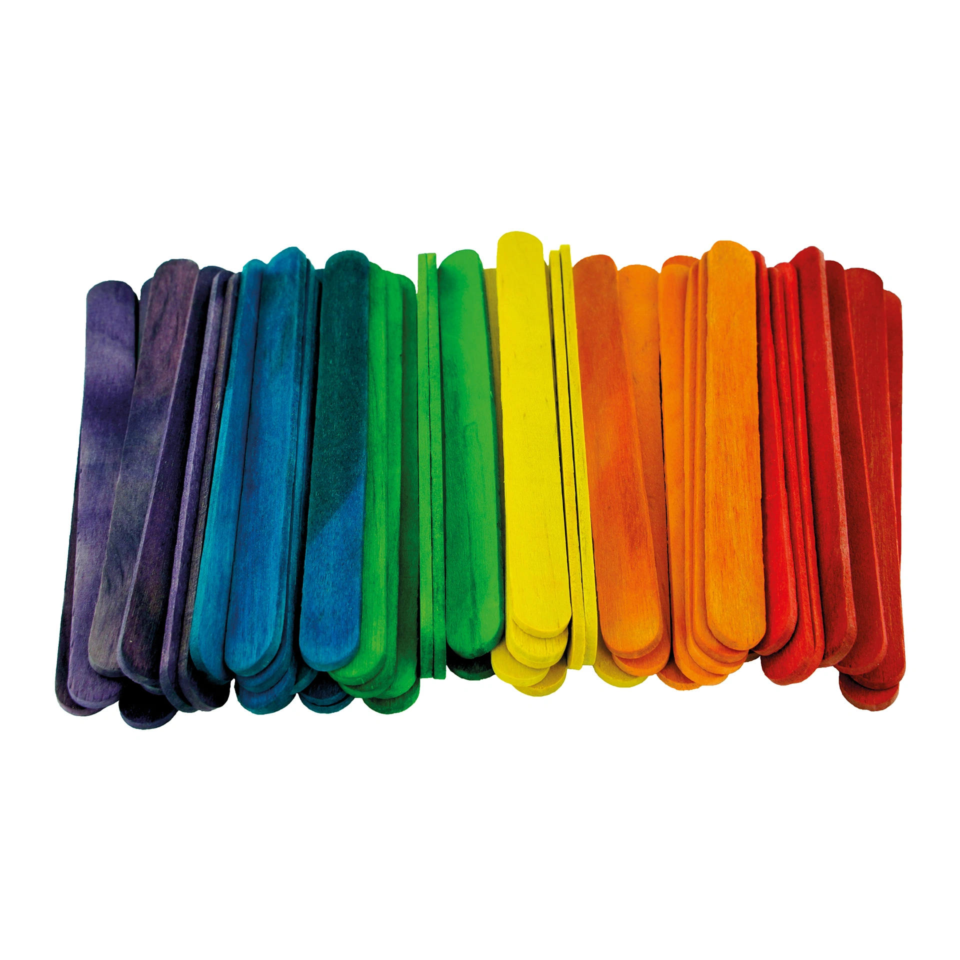 Bastelhölzer bunt, 114 x 10 mm, 50 Stück
