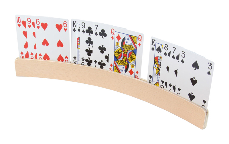Spielkartenhalter Holz 35 cm