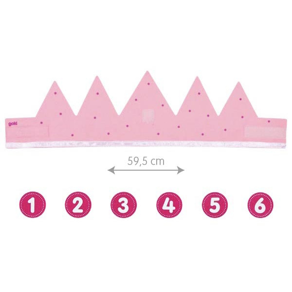 Geburtstagskrone, pink