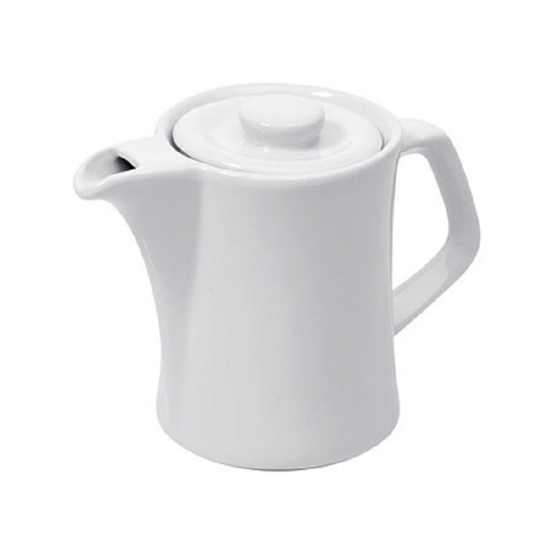 Kaffeekännchen mit Deckel, weiß