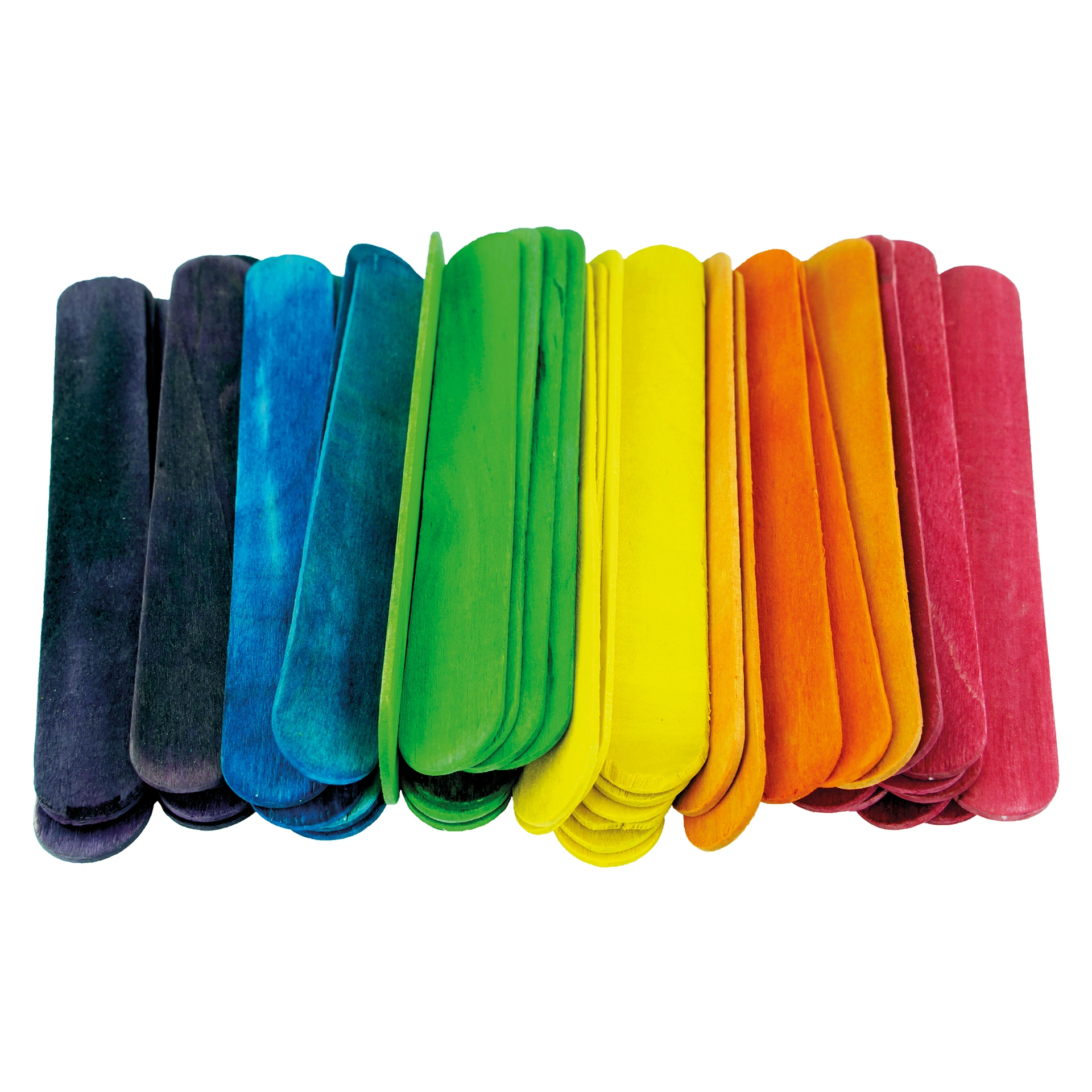 Bastelhölzer bunt, 150 x 20 mm, 50 Stück