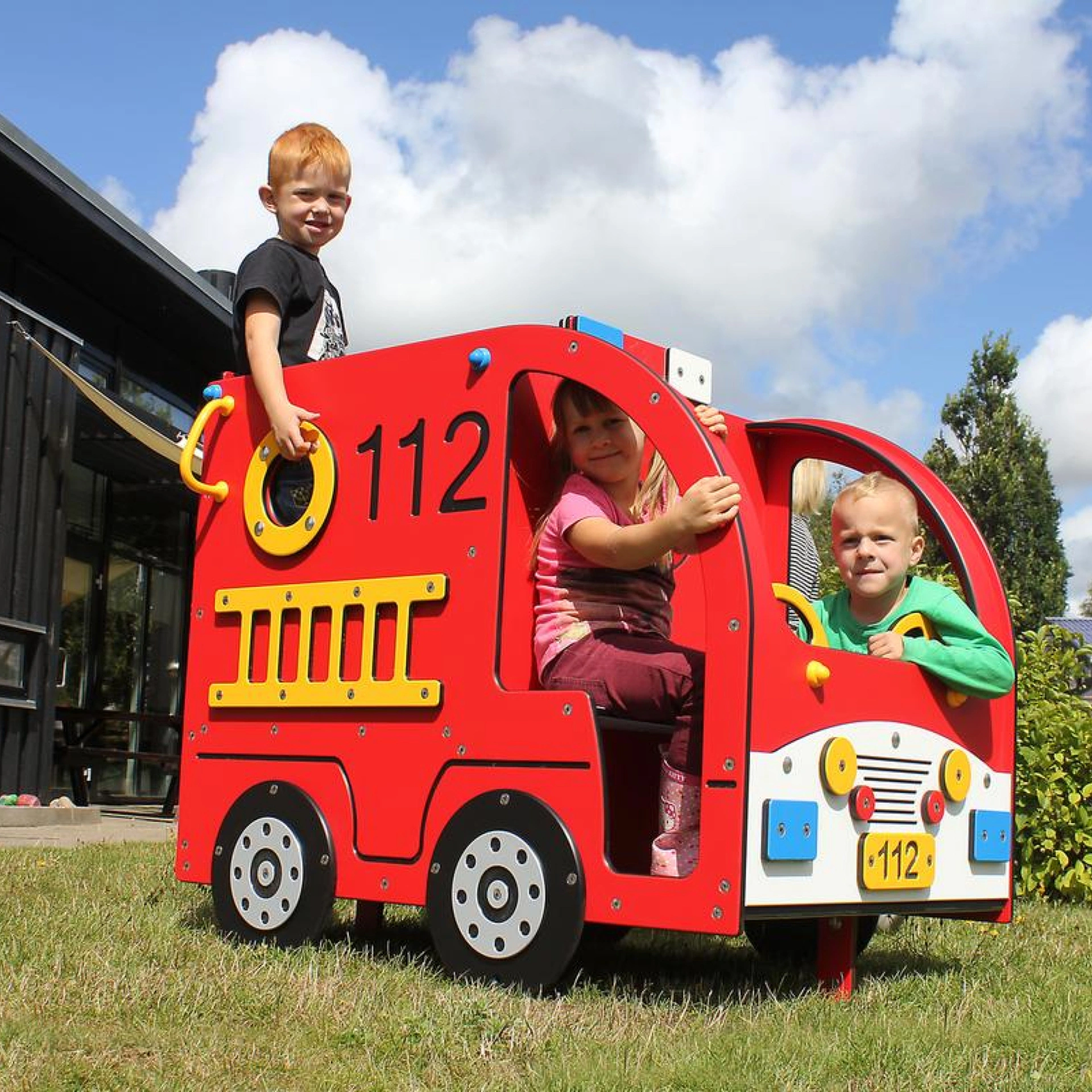 Spielhaus Feuerwehrauto mini