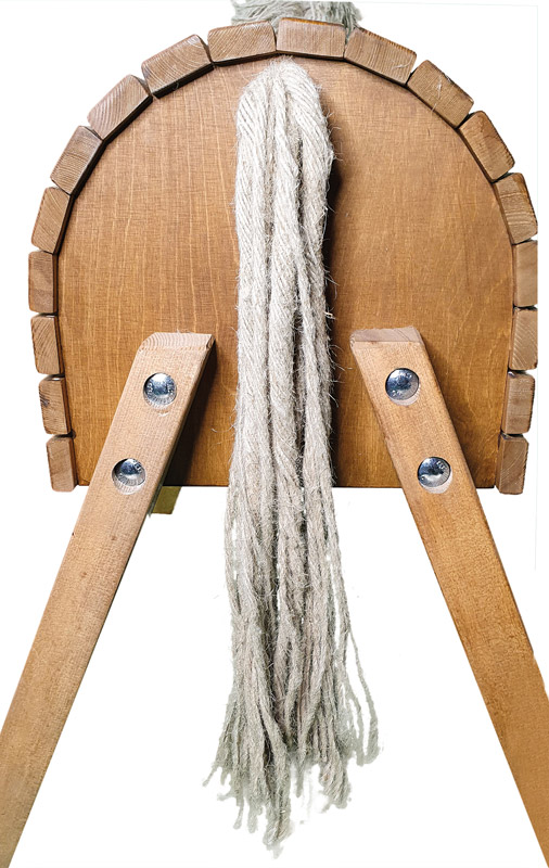 Holzpferd 80 cm lasiert