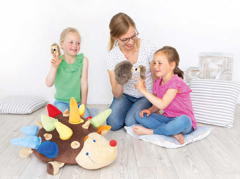Fingerpuppe Igel, 25er-Set