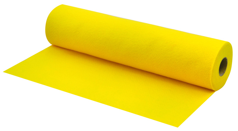 Bastelfilz auf der Rolle, gelb