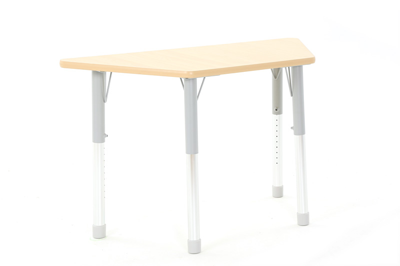 Tisch Owlaf höhenverstellbar HPL, trapez 120 x 60 cm