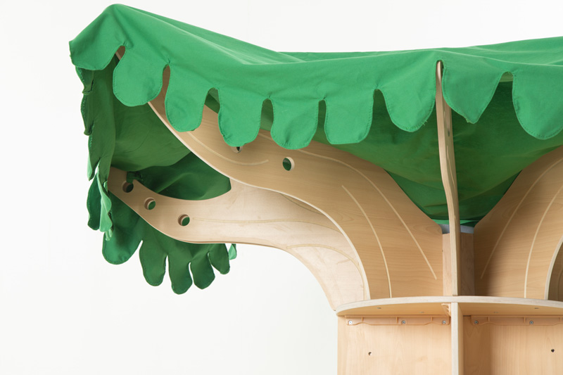 Lese-Insel Baum rund inkl. Teppich