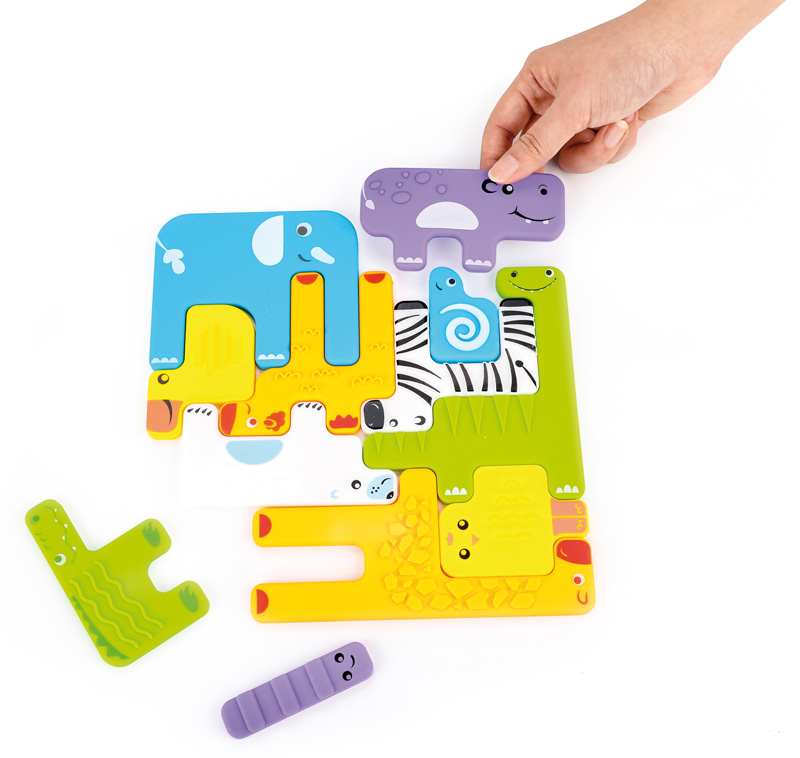 Sensorik Puzzle Tiere 12er Set