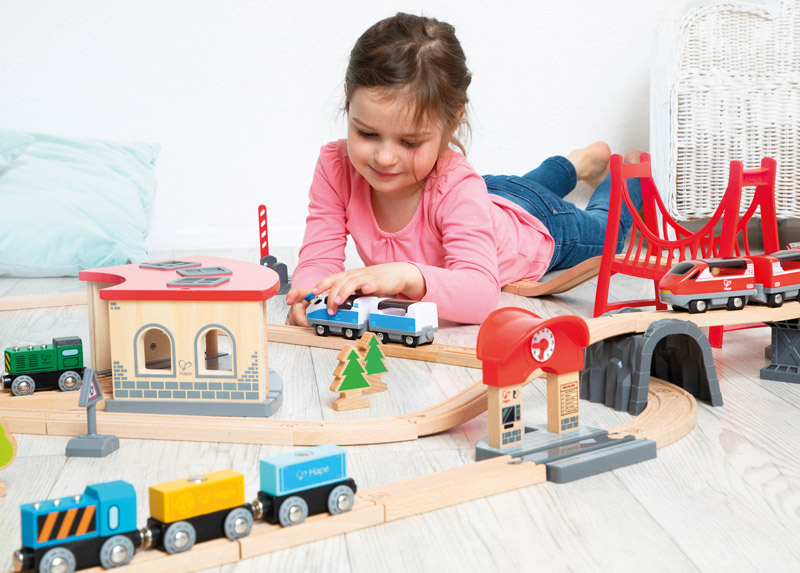 Eisenbahn XXL-Kindergartenset, 92 Teile