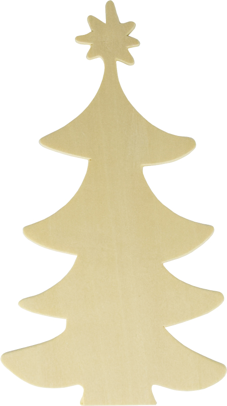 Tannenbaum aus Holz zum Bemalen