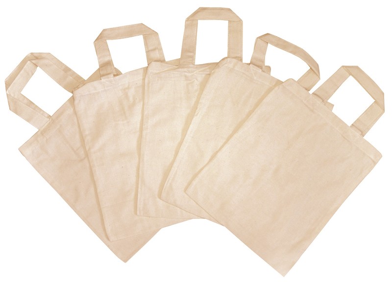 Baumwolltaschen klein 5er Satz