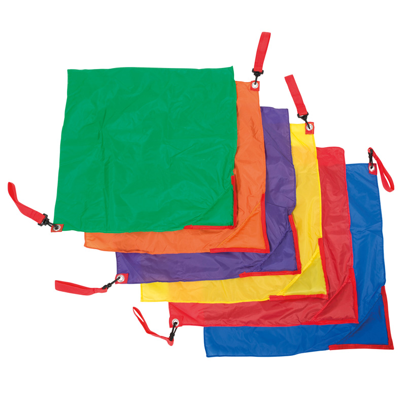 Rhythmikfahnen, 50 x 50 cm, 6er-Set
