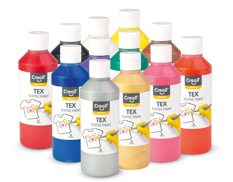 Creall Tex Textilfarbe 250ml, 12er-Set