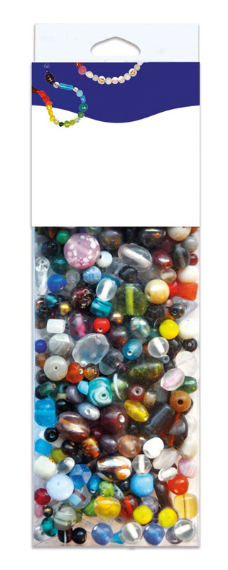 Glasperlen-Mix, bunt sortiert, 250 g