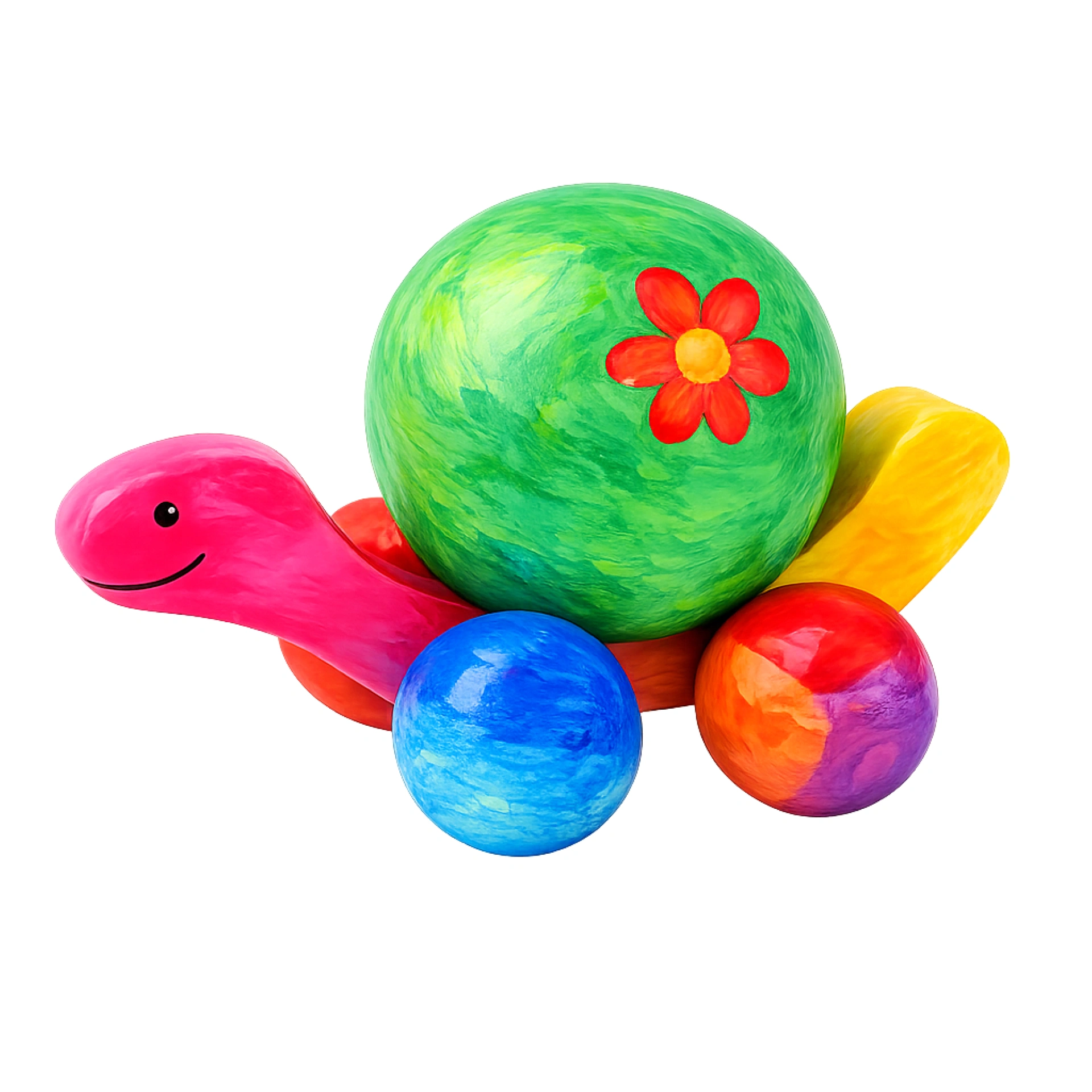 Rolltier Schildkröte zum Bemalen