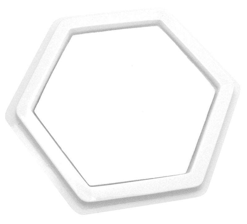 Stempelkissen blanko, Hexagon