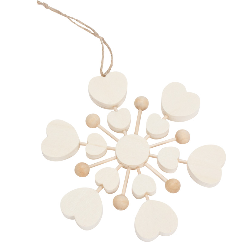 Herzblatt aus Holz zum Bemalen