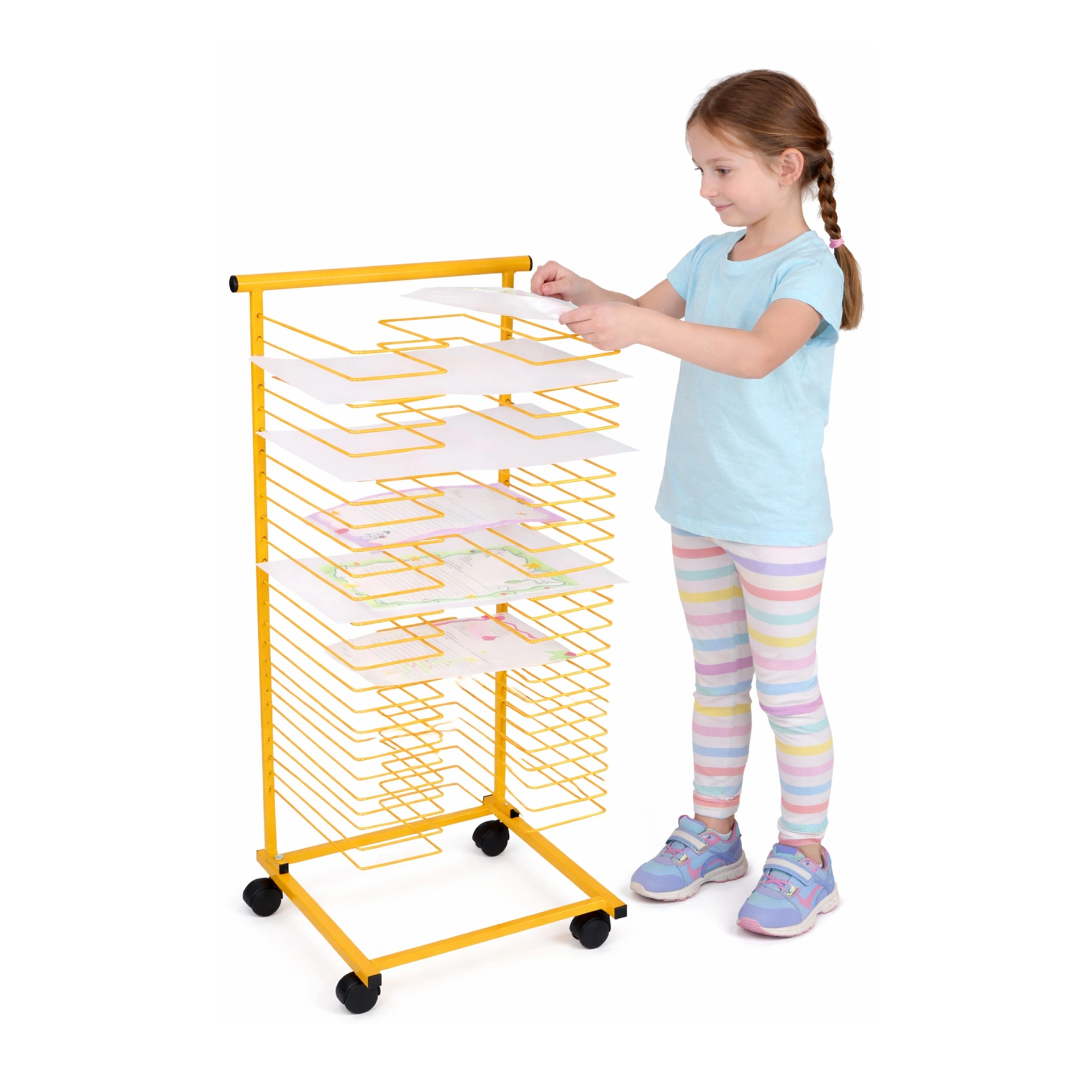 Papiertrockenständer, gelb