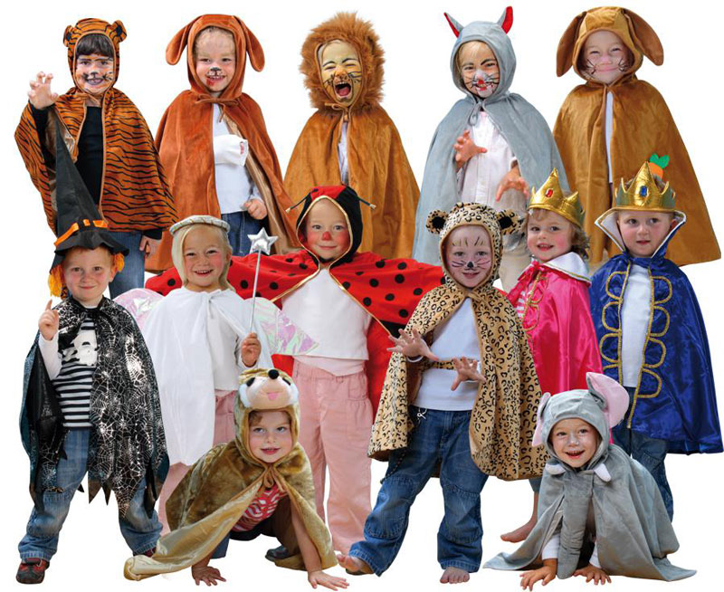 Kinder-Kostüme-Set 1, 13-teilig