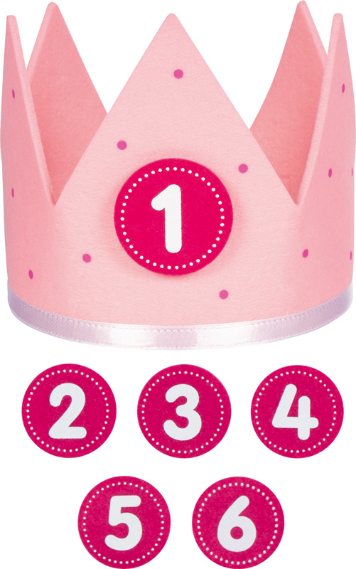 Geburtstagskrone, pink