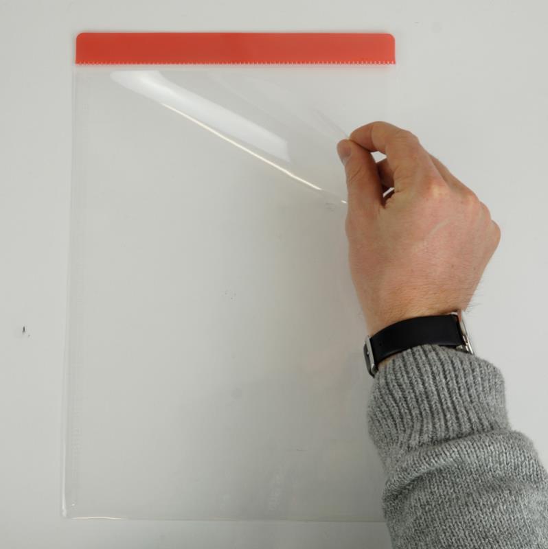 Einstecktaschen A4 selbsthaftend 5 Stück