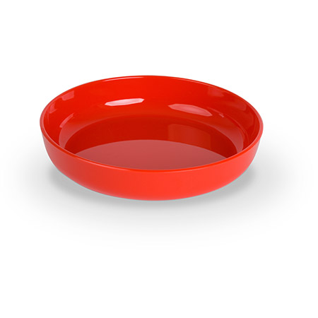 Dessertschale flach, rot