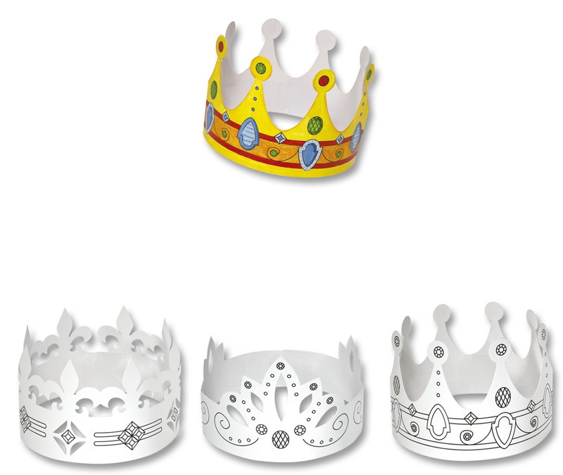 Kinderkronen zum Bemalen