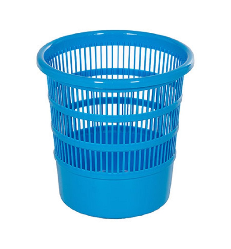 Papierkorb Kunststoff, blau