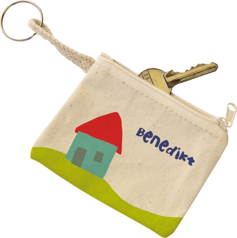 Baumwoll-Schlüsseletui zum Bemalen