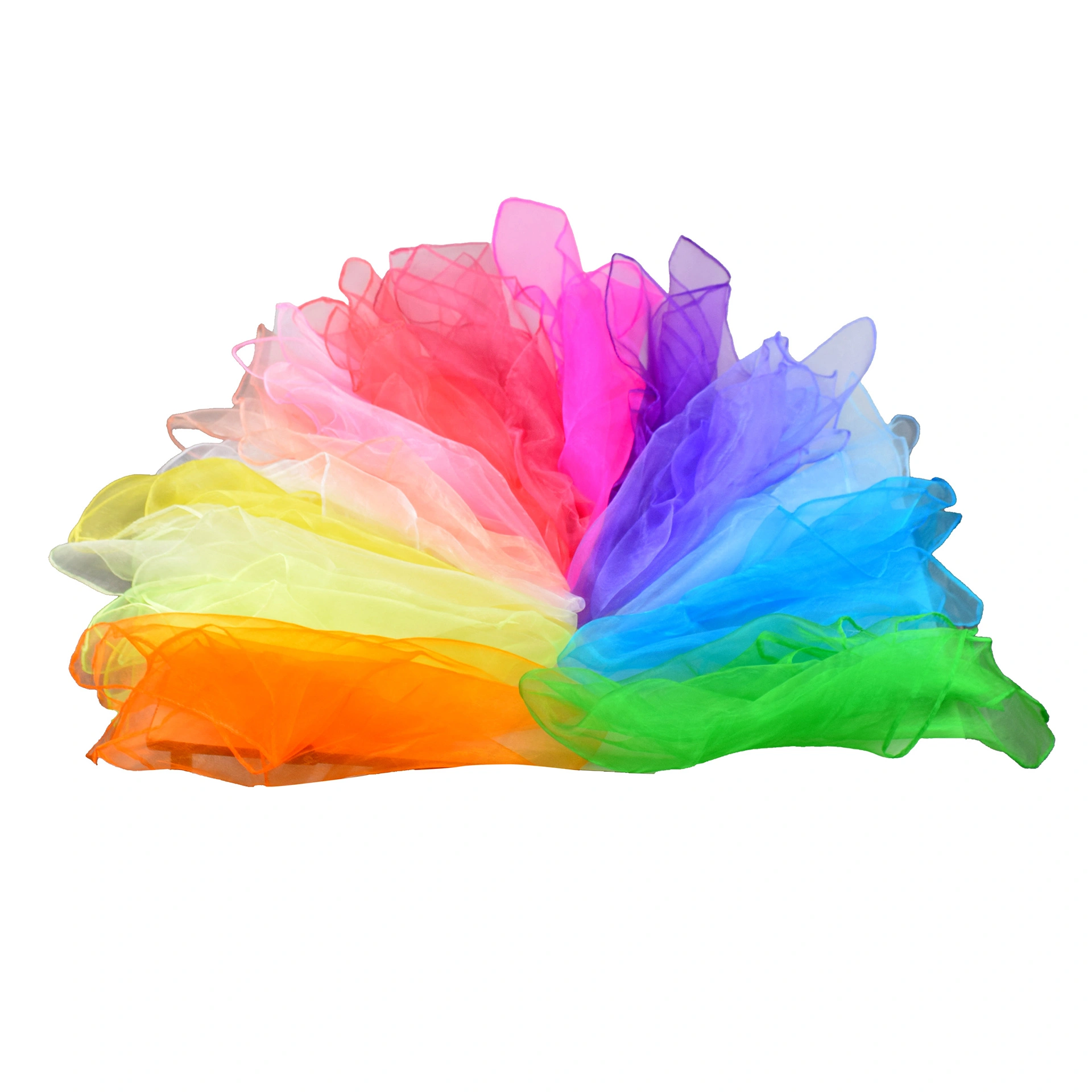 Rhythmik Chiffontücher Regenbogen 15 Stück sortiert