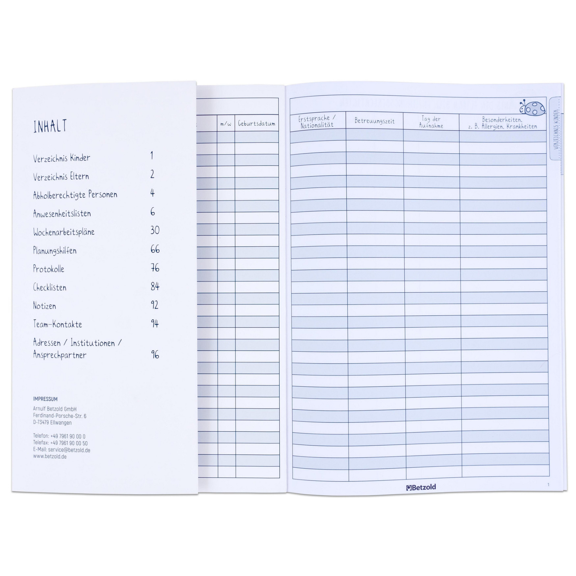Kita-Gruppentagebuch DIN A4