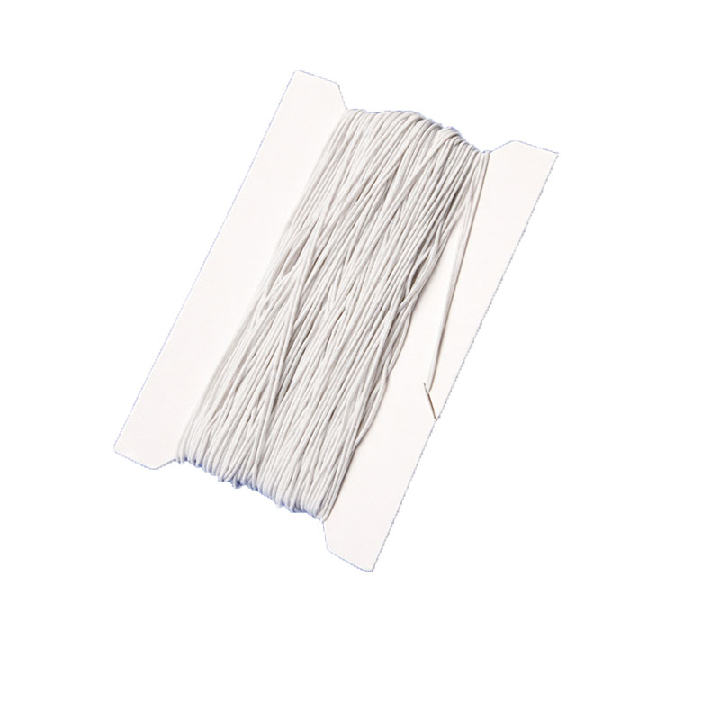 Elastische Perlenschnur - weiß 50 m, Ø 1 mm