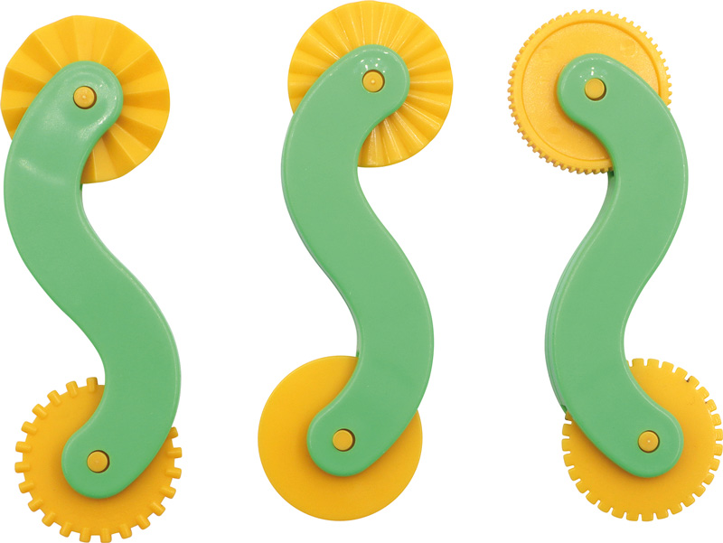 Doppelseitige Modellier-Muster-Schneide-Räder 3er Set