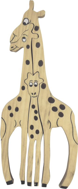 Puzzle aus Holz Giraffenfamilie, 3 teilig