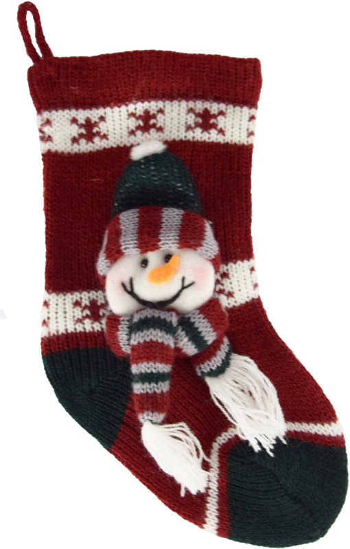 Weihnachtsstrumpf Schneemann
