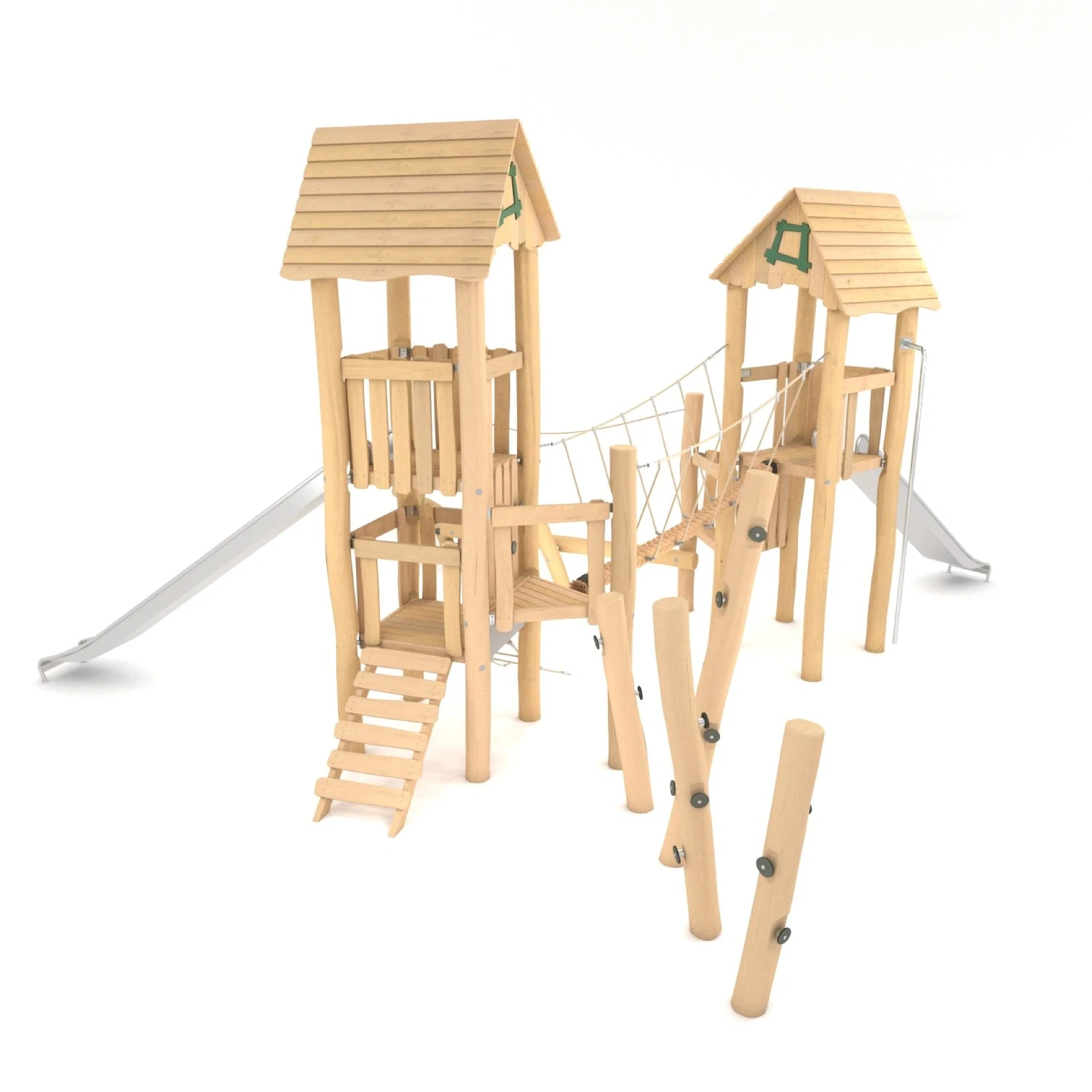 Spielturmanlage aus Robinie