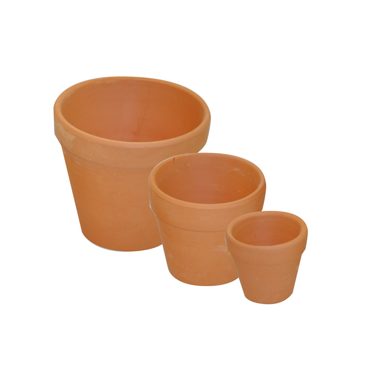 10 Terracotta-Töpfe, verschiedene Größen