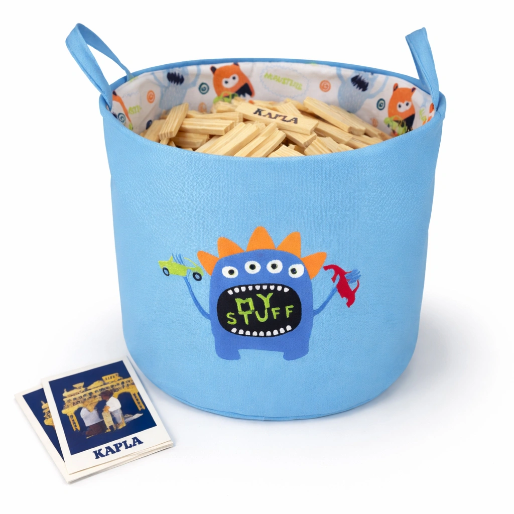 Kapla 1000 Bausteine in Aufbewahrungssack “Hungrige Monster”