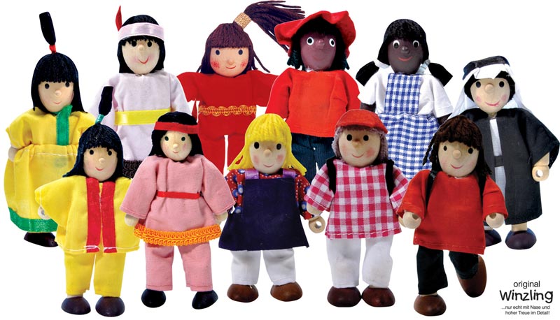 Winzling Biegepuppen Kinder der Welt 11tlg.