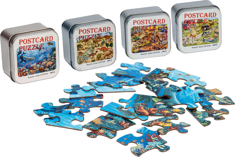 Puzzle in Blechdose