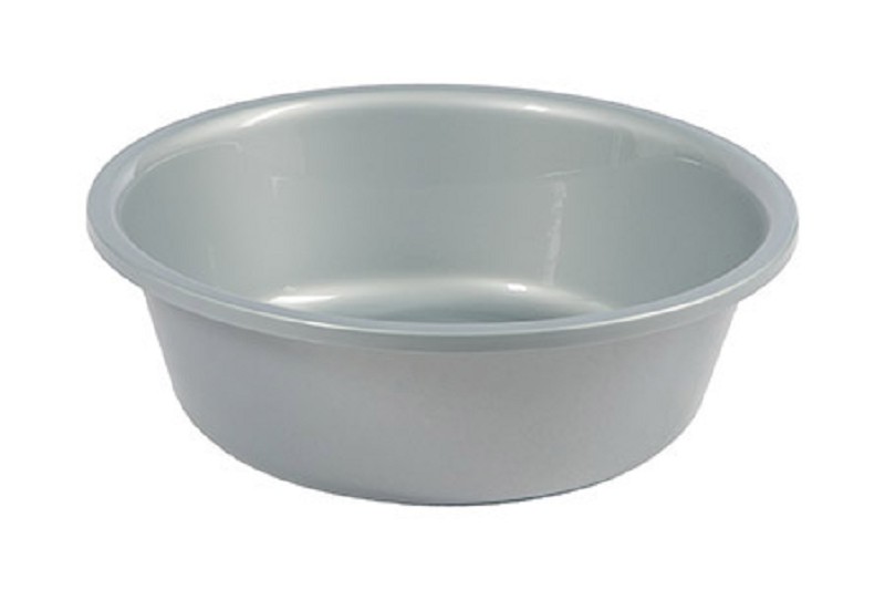 Kunststoff-Schüssel silber, Ø24cm, 2,0L