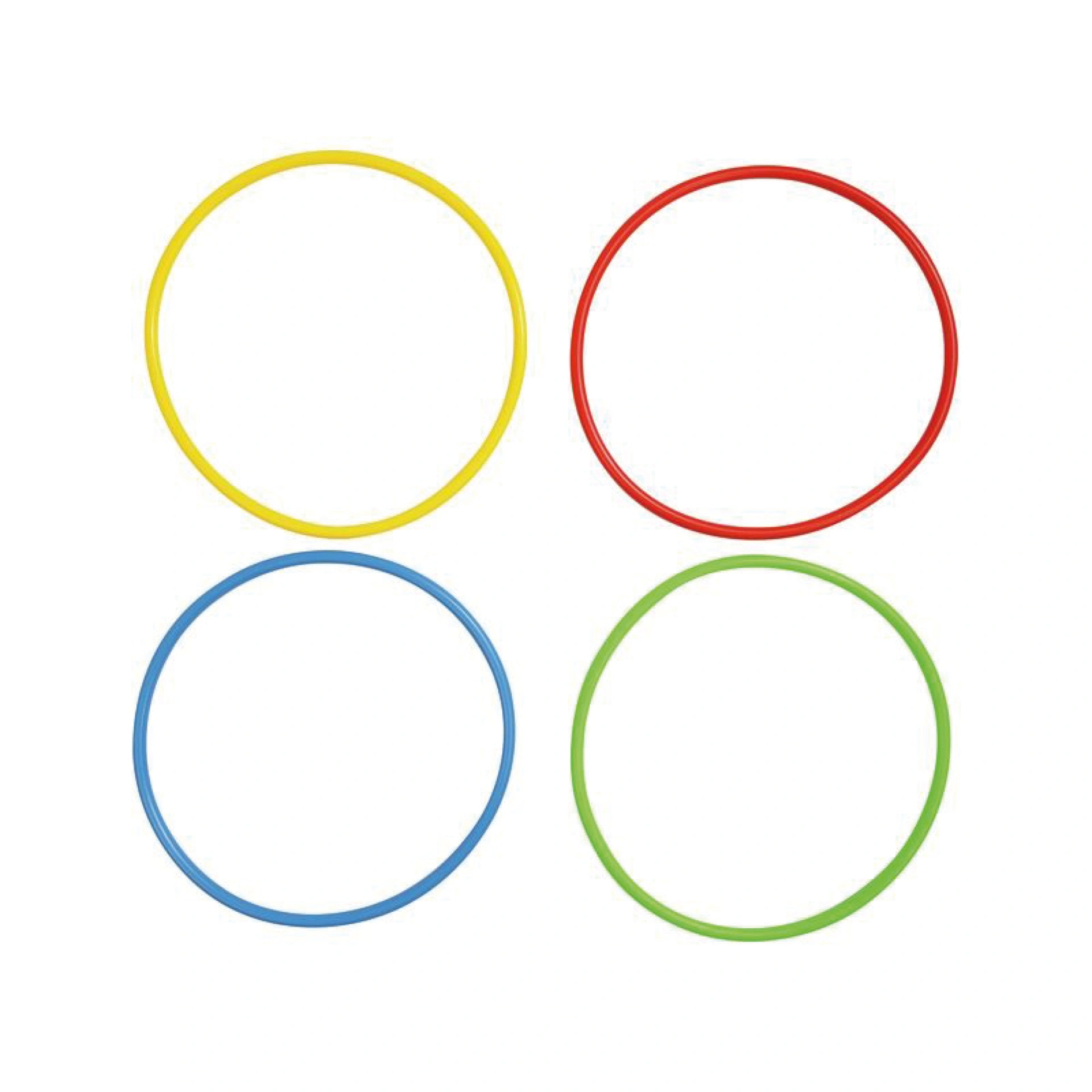 Gymnastikreifen Rundprofil, Ø 50 cm, 4er-Set