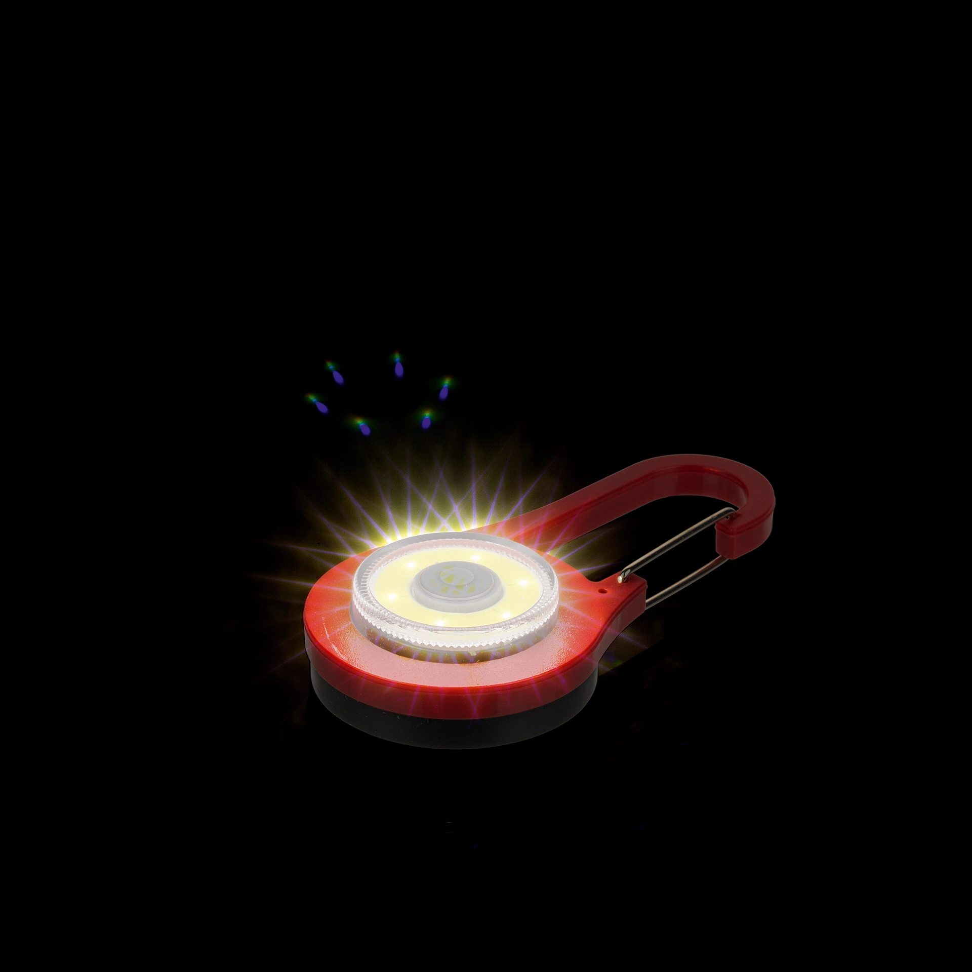 Sicherheitslicht, Blinklicht mit Karabinerhaken