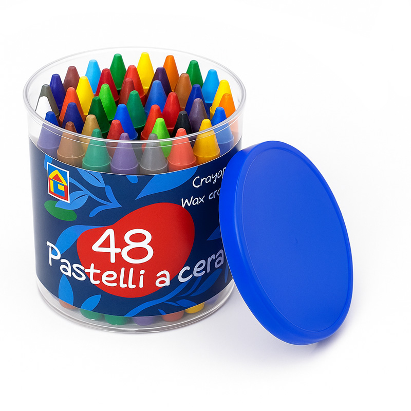 Bunte Wachsmalstifte, 48er Set