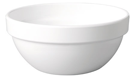 Schüssel Ø23cm Kunststoff PET, weiß Inhalt 12,5tr.