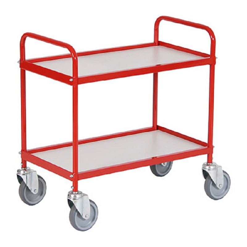 Kleiner Allzweckwagen, rot, 2 Borde