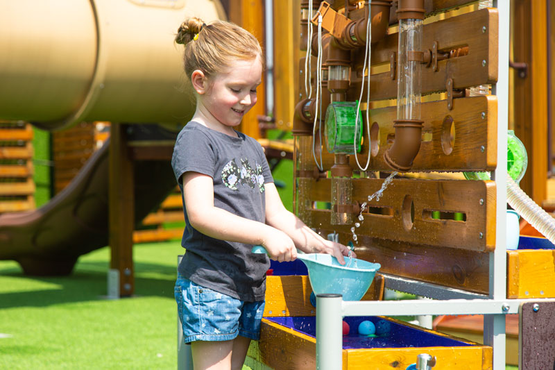 Mobile Outdoor-Wasserspiel-Anlage