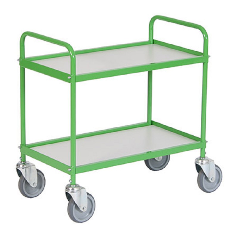 Kleiner Allzweckwagen, grün, 2 Borde