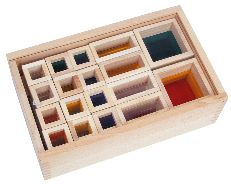 Fensterbausteine Set 32 in Holzbox