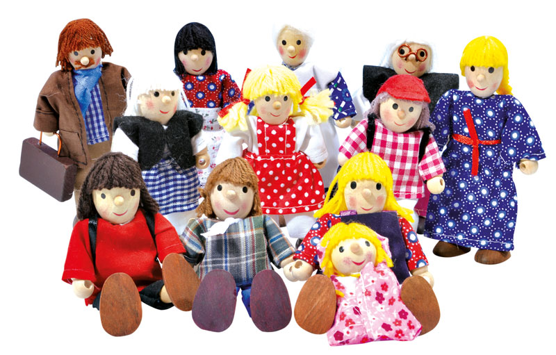 Winzling Biegepuppen Euro Familie